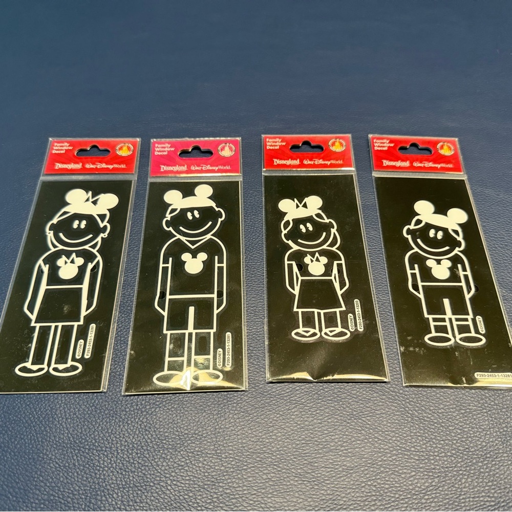 Disney Red and White Window Decals